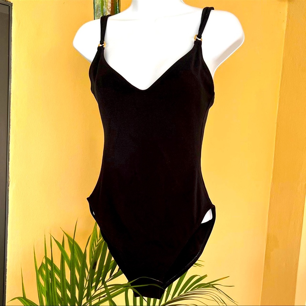 💯 Anne Klein One-Piece black bathing suit🔥